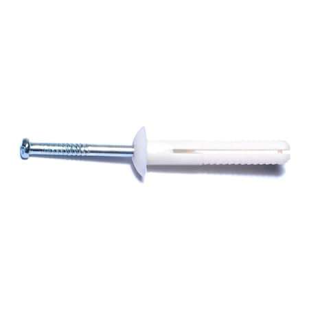 Midwest Fastener Nail Drive Anchor, 1/4" Dia., 1-1/2" L, Nylon 100 PK 04078